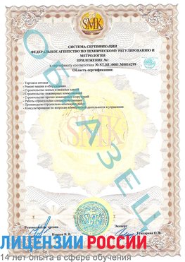 Образец сертификата соответствия (приложение) Курчатов Сертификат ISO 14001